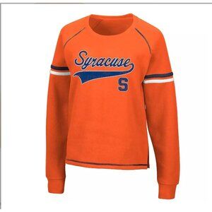 Colosseum Womens Syracuse Orange Long Sleeve Crewneck Sweatshirt Size L